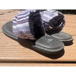 Sanuk Sandals 8 Yoga Sling Flats Comfort 1016459 Purple Fabric Slip On Shoes Photo 8