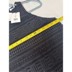 Vince NWT Geo Lace High Neck Tank Top Black Size 4 Eyelet Photo 6