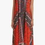 Nanette Lepore  Red and Black Maxi Dress Photo 0