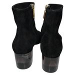 Calvin Klein Womens Size 41 10 Black Suede Lucite Block Heel Ankle Booties Boots Photo 5