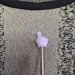 Belldini‎ Sweater Women Medium Sleeveless Black Beige Square Neck Photo 6