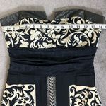 Nicole Miller  Collection Black Silk Strapless Dress Size 2 Photo 8