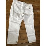 Michael Kors  White Denim Izzy Cropped Skinny Size 12 Photo 1