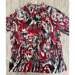 Rebecca Malone | Women's Multicolor Cotton Blend Long Sleeve Top | Large Photo 1