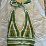 Hollister  Crochet Halter Top Size Small Boho Retro Photo 7
