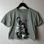 Bratz T Shirt Womens Gray XS Extra Small Raw Hem Crop Top Doll Graphic Tee Solid Photo 5