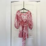 Zimmermann  Winsome Cinch Dress Pink White Tie-Dye Long Sleeve Dress US Size 8 Photo 3