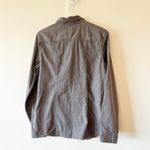 Banana Republic  Dark Gray Chambray Button Down Shirt Women's Size Small NWT! Photo 4