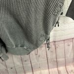 Free People One FP one Intelaken tunic grey waffle knit size medium lagenlook Photo 7