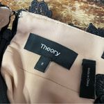 Theory | Melaena black embroidered lace dress size 8 Photo 5