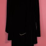 Vintage J.B.S. Faux Velvet Dress Black Size 14 Photo 0