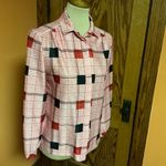 Vtg 70s plaid polyester shirt Photo 9