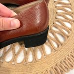 Salvatore Ferragamo Vintage Larix Tan Black Pebble Leather Cap Toe Heels Size 5B Photo 5