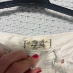 Free People  White Denim Shorts Photo 1