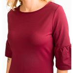 Southern Tide Game-day Micro Stripe Dress Chianti Photo 1