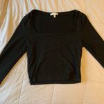 Charlotte Russe Black Long Sleeve Crop Top Photo 1