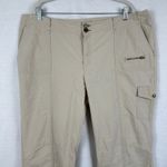 Eddie Bauer  Vashon Fit Women's‎ Plus 20 Beige Utility Cargo Pants Casual Neutral Photo 2