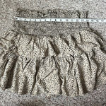 Japna  Women's Leopard Animal Print Tiered Ruffle Mini Skirt Size Large Photo 0