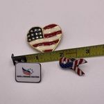 Lot Of 3 Brooch Pins Metal American Patriotic / Flag Photo 4