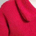 Tru Self  Chili Oil Fuzzy Woobie Collared Zip-Up Teddy Bear Jacket size Small Photo 2