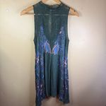 Free People Intimately Marsha Printed Trapeze Slip Dress Size XS Green Boho Photo 1