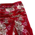 ICE Vintage 100% Silk Midi Skirt WhimsyGoth 90s Y2K Fairy Floral Red Size 12 Photo 3