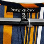 New Glory NWT Women’s Plus-Sized Striped Blouse Photo 2