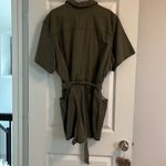 Universal Threads Dark green denim romper Photo 3