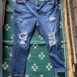 Levi's Levi Strauss 721 High Rise Skinny Plus size Jeans 22W Distressed Photo 0