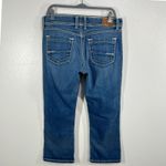 BKE  Denim Harper Jeans Womens Size 32 Cropped Blue‎ Denim Embroidered Pockets Photo 2