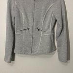 Mossimo Supply Co Mossimo Grey Flutter Zip Up Jacket Size XSmall/TP Photo 3