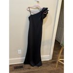 Betsy and Adam Cutout One Shoulder Floor Length Gown Black $239 New Size 8 Photo 2