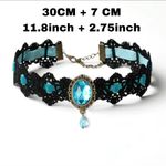 Gorgeous Lace AdjustableChoker A Stylish Collarbone Necklace for Any Occasion! Black Photo 2