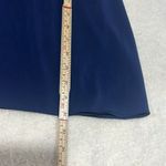 Alice + Olivia Navy Blue Sierra Silky Y- Back Racerback Dress Size Small Photo 8