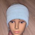 Baby blue ribbed fleece lined winter beanie Photo 0