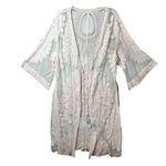 Lace Duster Elegant Sheer Off Photo 8