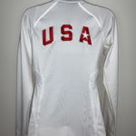 Nike Vintage  Team USA White Athletics Jacket Sz S Photo 3