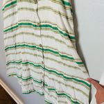 Hutch White Green Striped Marissa Full Skirt Sweetheart Neckline Dress Size 8 Photo 7