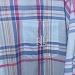 Ralph Lauren 4/$25 BUNDLE SALE!!  MONOGRAM BLUE AND PINK PLAID BUTTON DOWN SHIRT Photo 4