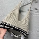 Sincerely Jules NWT  Cream and Black Knit Halter Top Photo 1