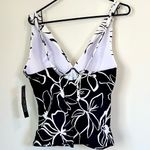 La Blanca NWT Moonlit Silhouette Black Twist Front Tankini Swim Top - Size: 14 Photo 7