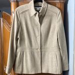 Rena Rowan Rena Rowen virgin wool tan blend blazer size M‎ Photo 0