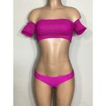 PilyQ New fuchsia smocked bikini set. My bottoms are a slightly different design. Photo 6