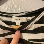 ALC Frank A.L.C. Bambina 100% Cotton Black and White Zebra Print Tee Photo 2