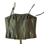 $1400 Marisa Baratelli 8 10 Sage Green 3pc Dress Bustier Skirt Jacket Thai Silk Photo 3