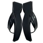 Prada Vintage Thong Flip Flop Platform Wedge Patent Leather Sandals EU 39 US 9 Photo 6