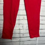 Old Navy Red Straight Leg Pants Y2K High Rise/Waist Business Casual SZ 8 Retro Photo 2