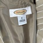 Talbots Vintage Linen Blend Pinstripe Suit Set | Women’s 8 | Beige Photo 8