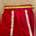 Danielle Guizio‎ red nylon sweatpants RARE Photo 8