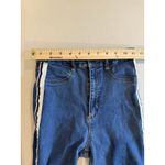 ZARA  Skinny Jeans Womens 23" Trafaluc Striped Preppy Coastal Travel Concert Photo 7